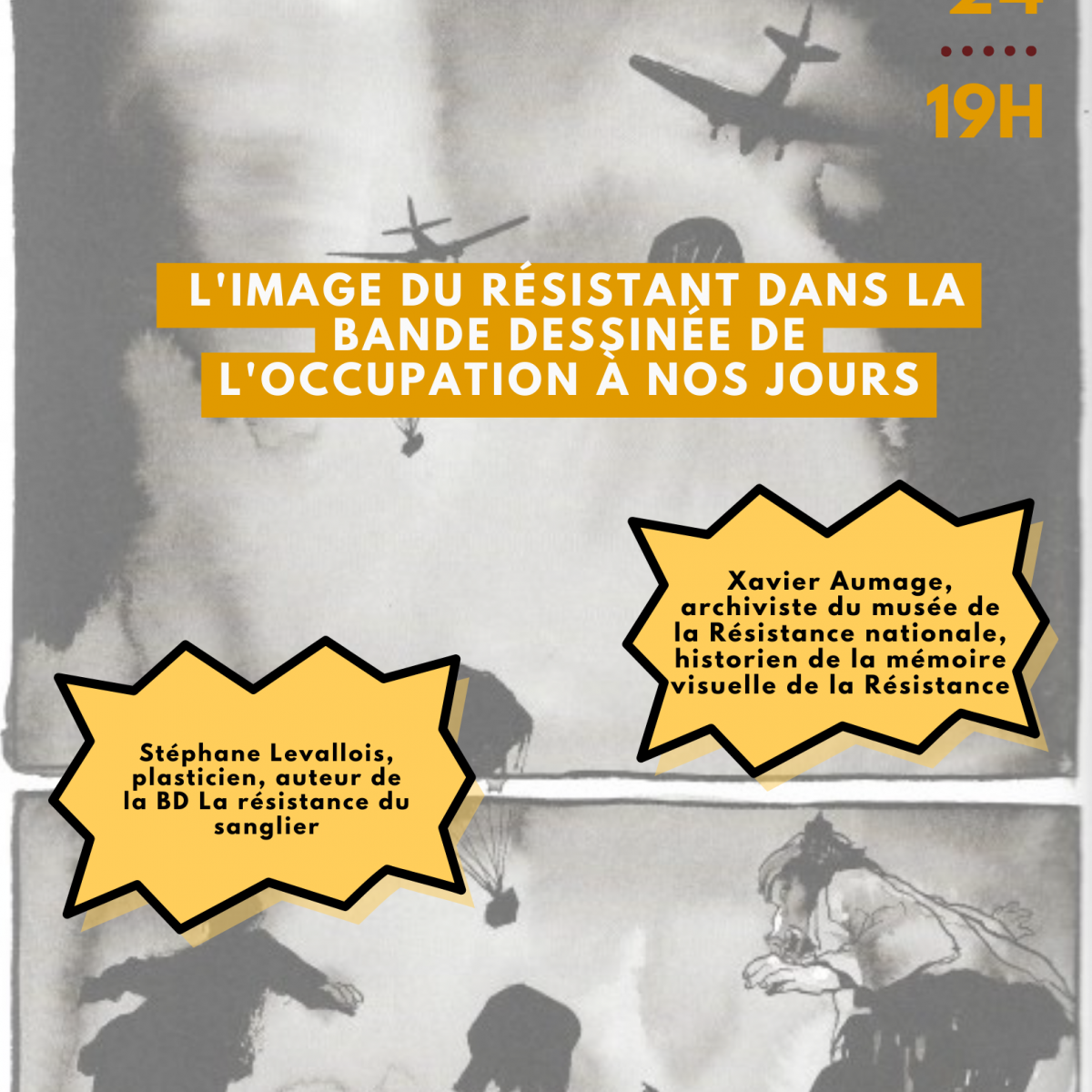 Soirée culturelle "L'image du résistant dans la bande dessinée de l'Occupation à nos jours"